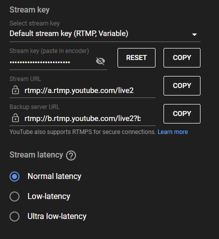 Connecting to Twitch via RTMP