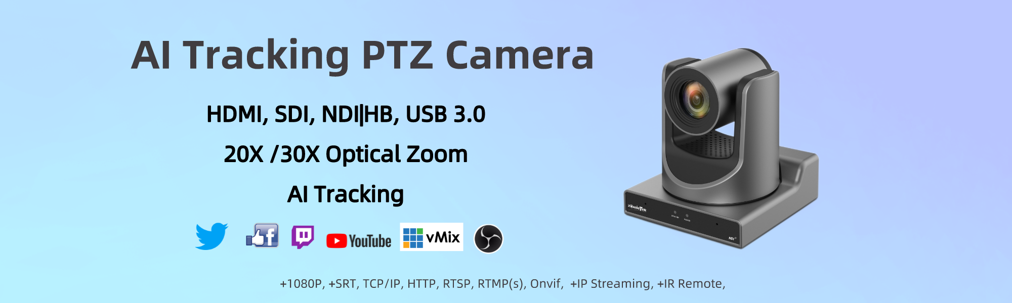 Universal - Caméra IP 1080P Intelligent Automatic Tracking