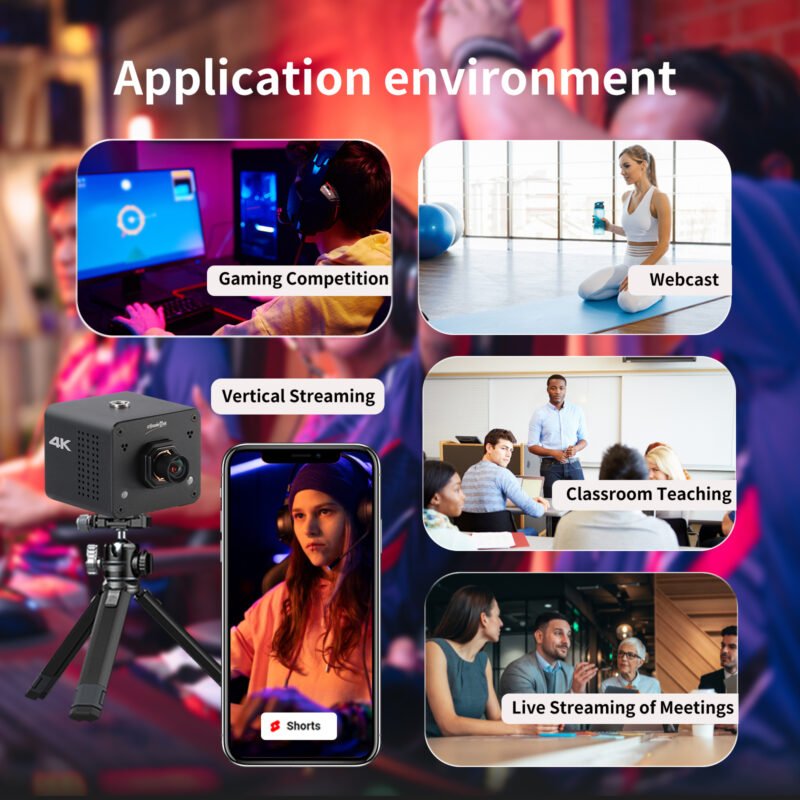 Zowietek 4K NDI POV Camera auto focus for standalone Live Streaming