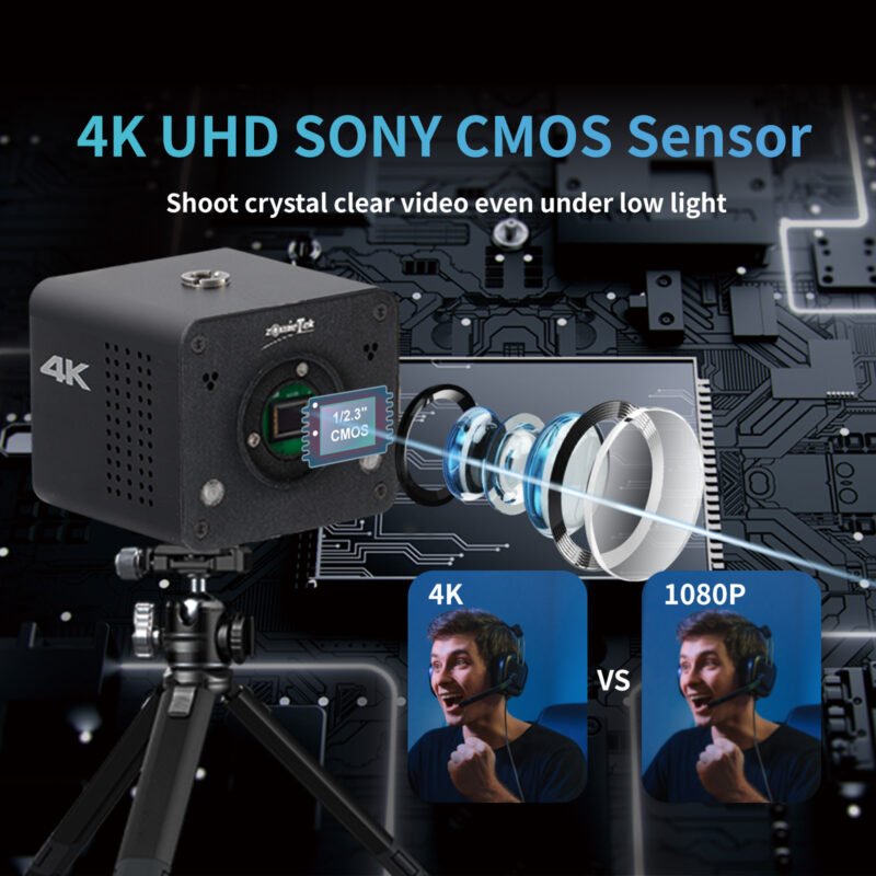 Capture every angle with Zowietek 4K NDI POV camera—compact and powerful, built for standalone live broadcast with HDMI/SDI/UVC output.