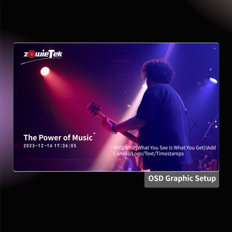 ZowiePTZ is Zowietek’s latest 4K PTZ camera with NDI®|HX3, SDI and HDMI, delivering crisp 4K video, offering 12X, 18X, and 25X optical zoom for live production.