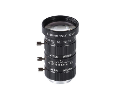 5-50mm 12MP C-Mount Low Distortion Zoom Lens, with C-CS Adapter, for ZowieCAM POV CS/C Mount, IMX477 Raspberry Pi HQ Camera, Industrial Telescope Lens, Manual Focus, Aperature