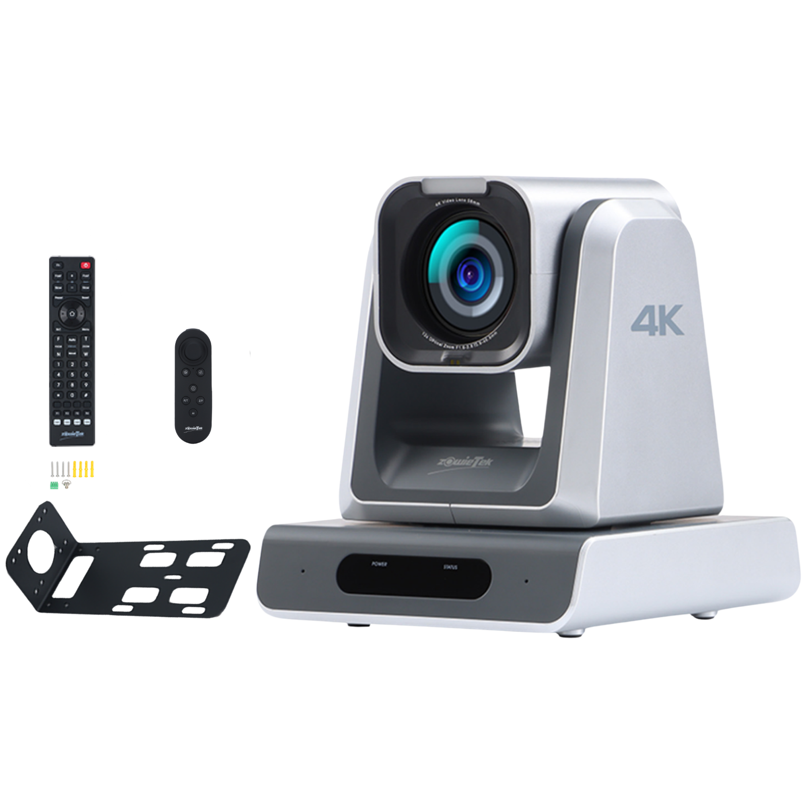 Capture crystal-clear 4K30 video with 12X/18X zoom—ideal for conference rooms and hybrid meetings. Supports USB/HDMI/LAN, PC-free streaming, smooth PTZ control, presets, auto focus.