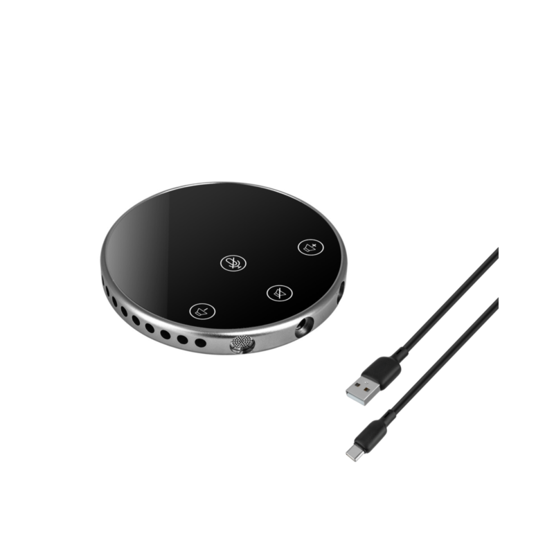 USB Omnidirectional Conference Mic with Built-in Speaker