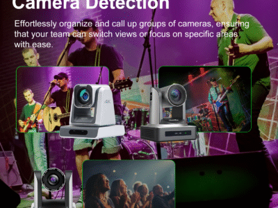 Multi-Camera Group Control and Auto Detection via PTZ Keyboard Controller