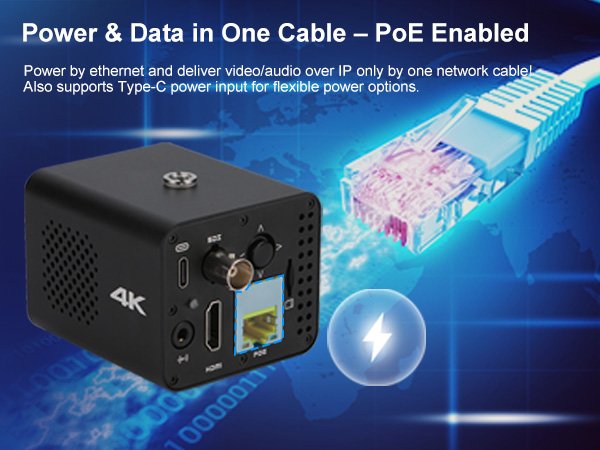 Simplify Setup with PoE + USB-C Power