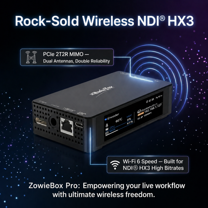 4K60 NDI Video Encoder Decoder | ZowieBox Pro
